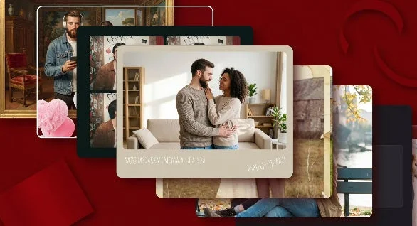 AI生成によるロマンチックなカップル写真